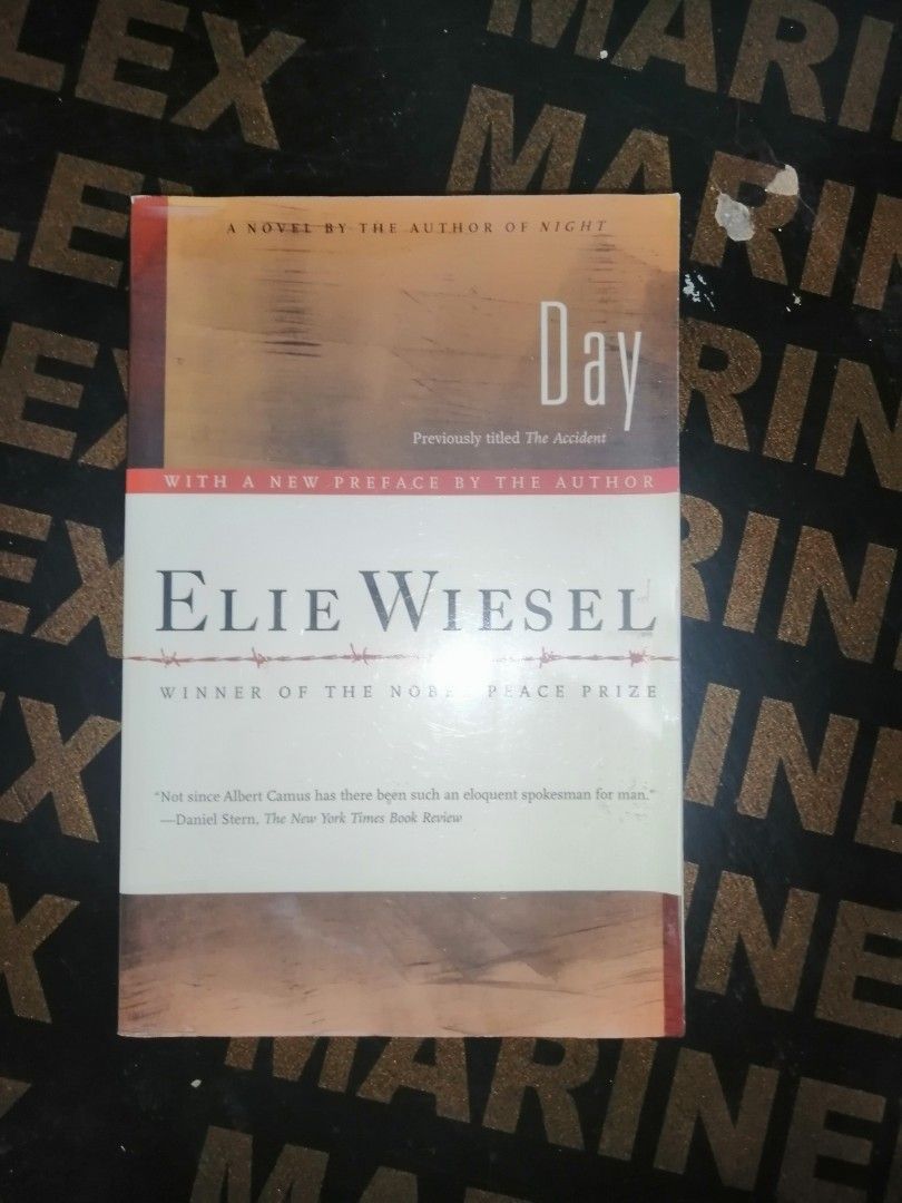 Day by Elie Wiesel (Category: Storybooks) located in Makati City. Submitted by booksbymarvin (Listing ID 1467936394, Image 1). Description: For sale Paperback In good condition MOD, MOP: LBC GRAB, GCASH, BPI.