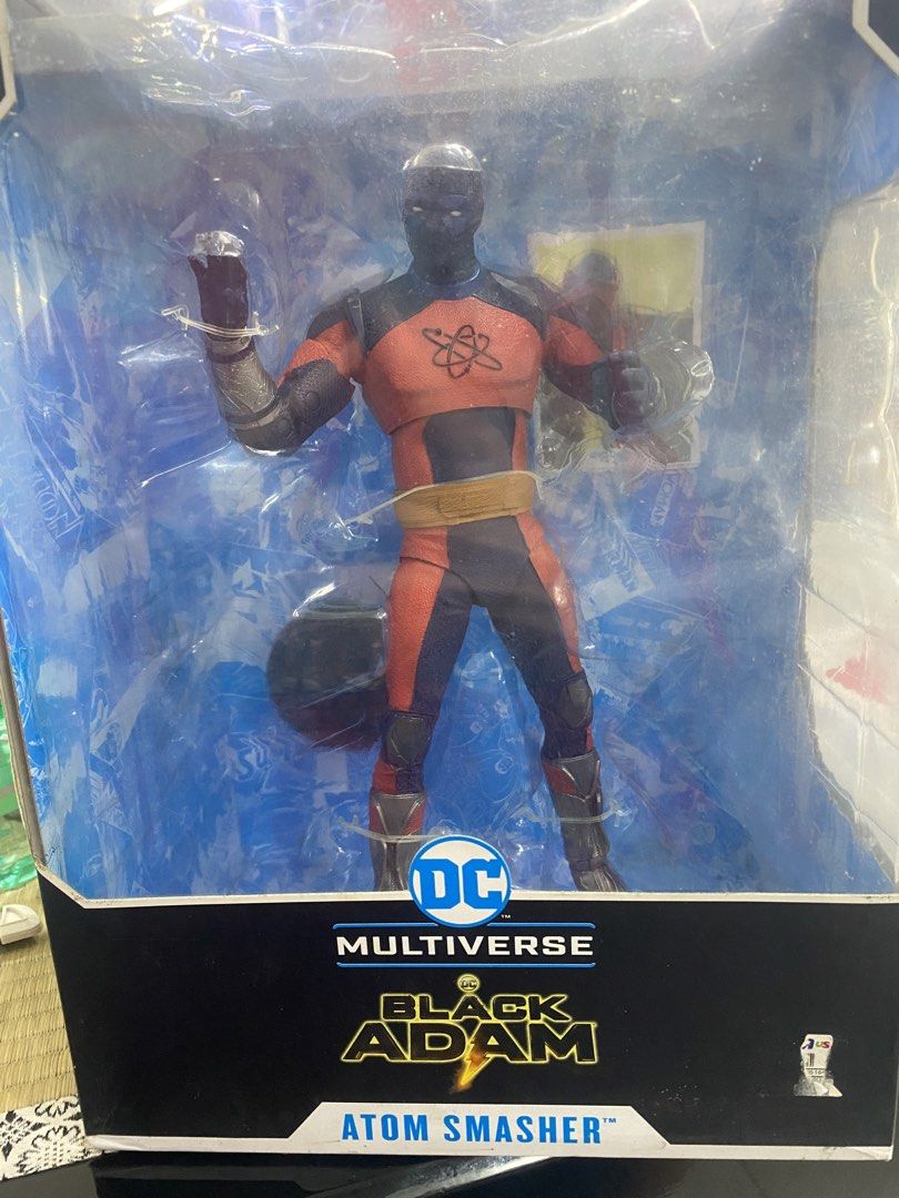 DC Multiverse Black Adam Atom Smasher Action Figure (Category: Figurines & Statues) located in Manila. Submitted by curlcyspreloved (Listing ID 1468000801, Image 1). Description: - Character: Atom Smasher (Black Adam movie) - Brand: DC Multiverse - Outfit: Red and blue suit - Condition: Brand new, factory sealed, and unopened box - Perfect for: DC collectors and movie fans - Status: Ready for display or shipping.