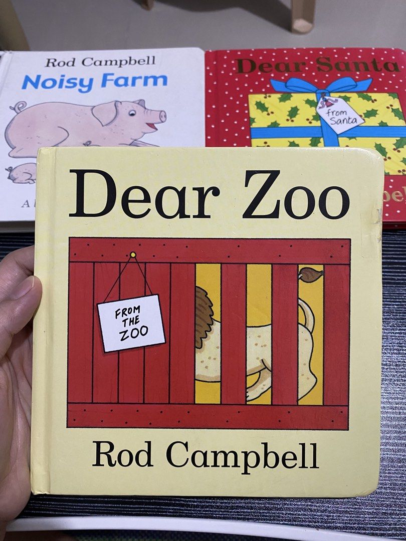Dear Zoo by Rod Campbell Board Book (Category: Children's Books) located in Manila. Submitted by love_mami (Listing ID 1467914559, Image 1). Description: - Title: Dear Zoo by Rod Campbell - Format: Sturdy board book, perfect for toddlers - Features: Bright colors, simple illustrations, and interactive lift-the-flap design - Condition: Great addition to any young reader's bookshelf - Perfect gift for early learning and development.