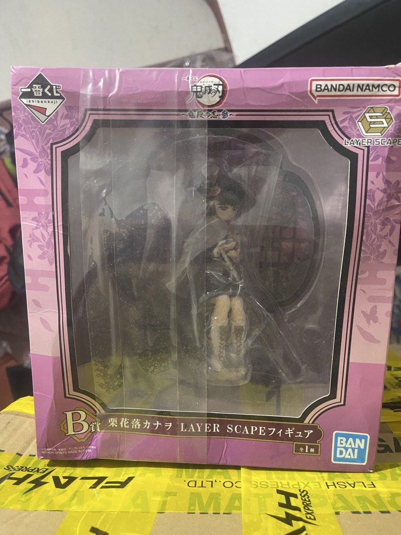 Demon Slayer Layerscape Kanao (Category: Action & Battle Toys) located in Subic. Submitted by logbytestoyexpress (Listing ID 1467995371, Image 1). Description: Demon Slayer Layerscape Kanao Brandnew damage box Condition 7/10 with dents No issue with the figure, no broken parts or missing accessories ✅Defined Shipping Courier - LBC CoP / JnT - ₱100 Shipping deposit NEEDED or prebooking sa LBC app to determine ung exact Shipping Cost ✅Defined Shipp