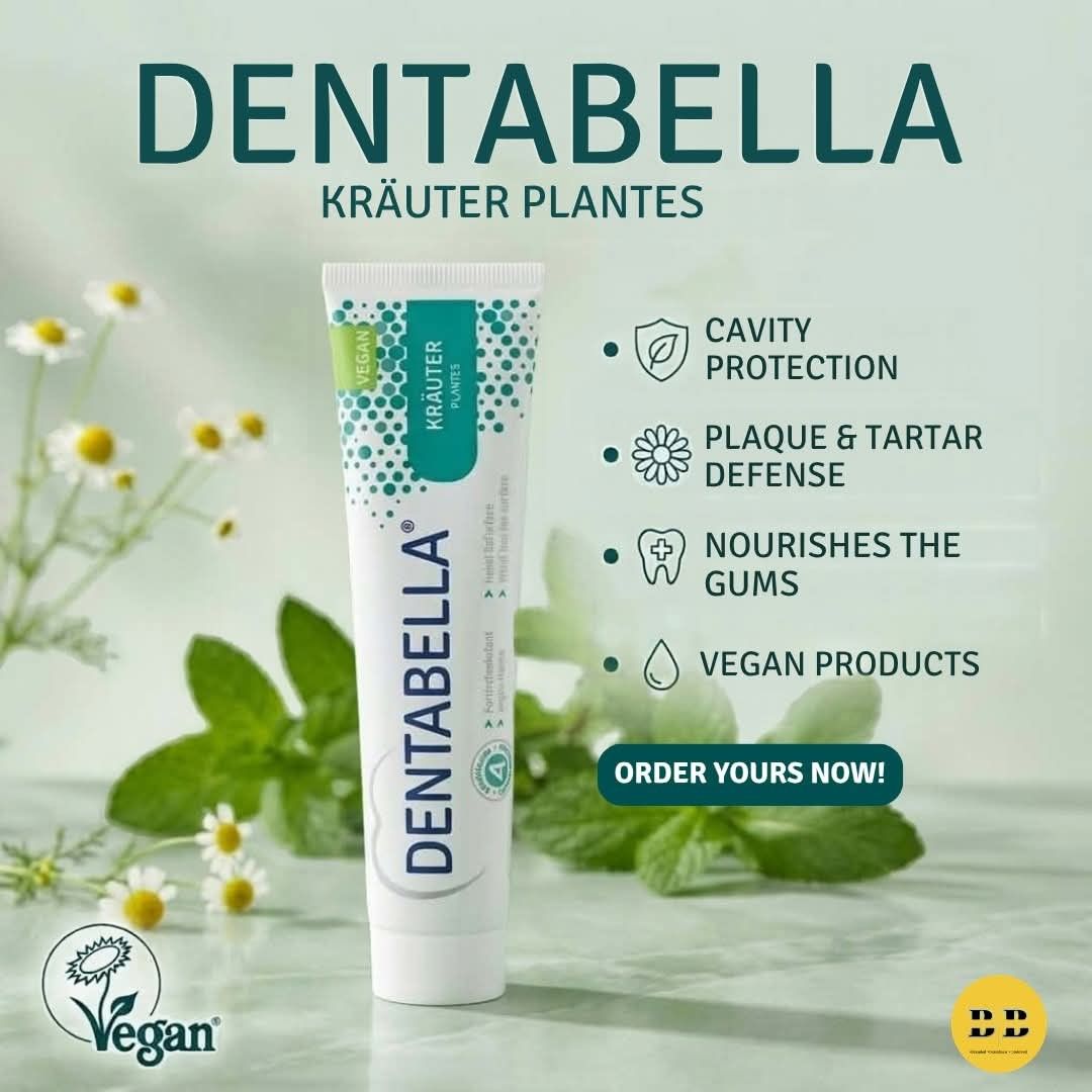 DENTABELLA TOOTHPASTE (125ml) (Category: Oral Care) located in Kalibo. Submitted by brandedboxedph (Listing ID 1467842677, Image 1). Description: Tired of hiding your smile? We get it. Important talagang maging confident sa breath at ngipin mo! That's why we love DentaBella Kräuter! It's not just about what's inside (though plus points talaga ang natural ingredients!), it's about how it makes you feel. DentaBella is your daily dose of confidence.