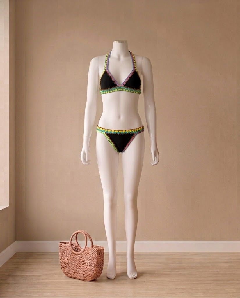 DESSERT DIVA BLACK BIKINI SWIMSUIT (Category: Bikinis & Swimsuits) located in Marikina City. Submitted by minimalistmanila (Listing ID 1467942204, Image 1). Description: Dessert Diva Reversible Black Bikini bought in Dubai. M/L size. Unused but washed. Order now! .