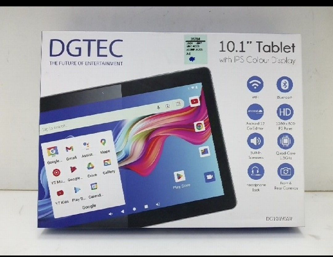 DGTEC 10.1-Inch Android Tablet – HD Display, Wi-Fi & Bluetooth (Category: Android) located in Pasig City. Submitted by realistic28 (Listing ID 1467860270, Image 1). Description: DGTEC 10.1-Inch Android Tablet – HD Display, Wi-Fi & Bluetooth Enjoy your favorite movies, videos, games, and online activities with the DGTEC 10.1-inch tablet! Featuring an HD IPS display, Android 12 Go Edition, Wi-Fi, Bluetooth, quad-core processor, and front and rear c