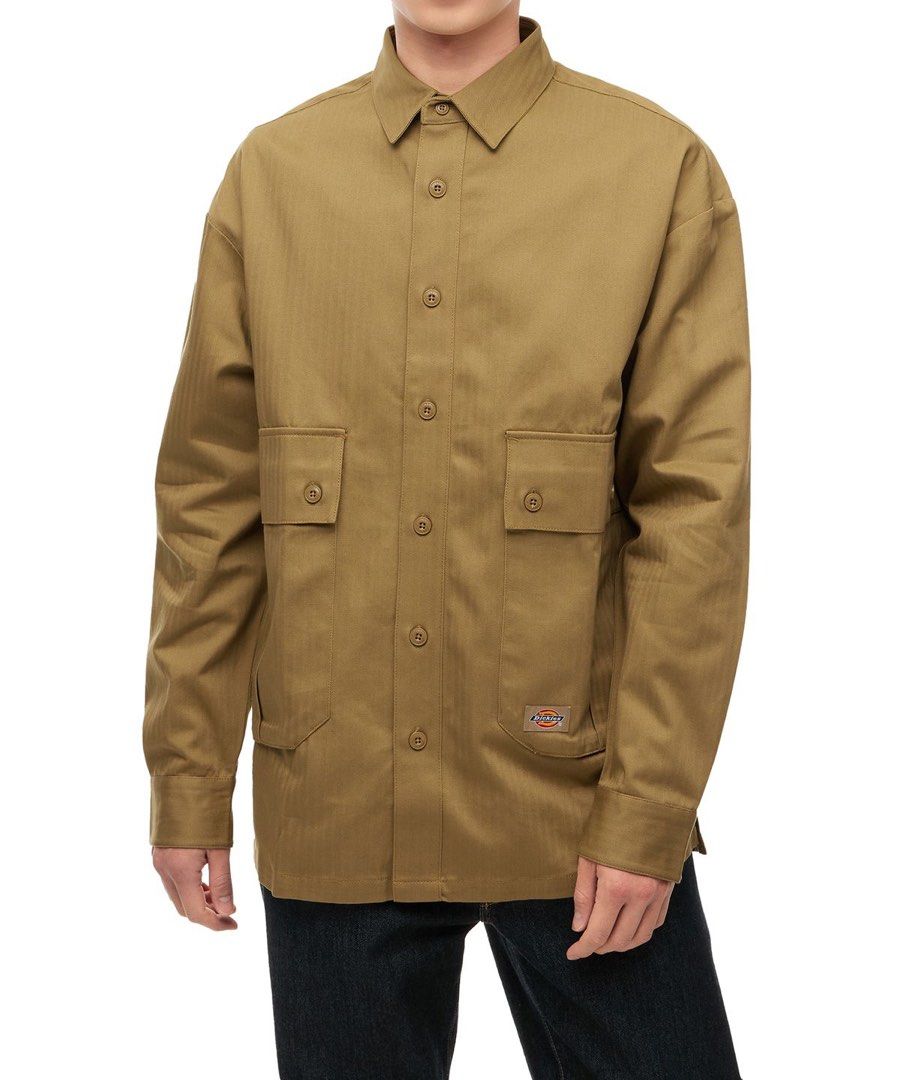 Dickies herringbone (Category: Tshirts & Polo Shirts ) located in Quezon City. Submitted by dailyfits08 (Listing ID 1468019094, Image 2). Description: Dickies Herringbone long sleeve shirt Size XXL 25x29 .