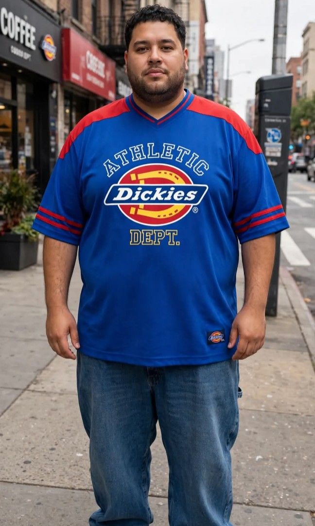 Dickies Jersey for Men (American Sizes) (Category: Activewear) located in Las Pinas. Submitted by apples_here (Listing ID 1467881958, Image 3). Description: *🔥 DICKIES ATHLETIC DEPT. OVERSIZED JERSEY - BRAND NEW (SALE - With Minor Flaws)* *Available: 🔴 Red / 🔵 Blue | Sizes: US M - XL ONLY* *Available Stocks:* 🔴 Red: M / L / XL 🔵 Blue: M / L / XL Y2K Oversized Jersey - Malaki ang print, pang streetwear! *DETAILS:* - Design: ATHLETIC (white ou