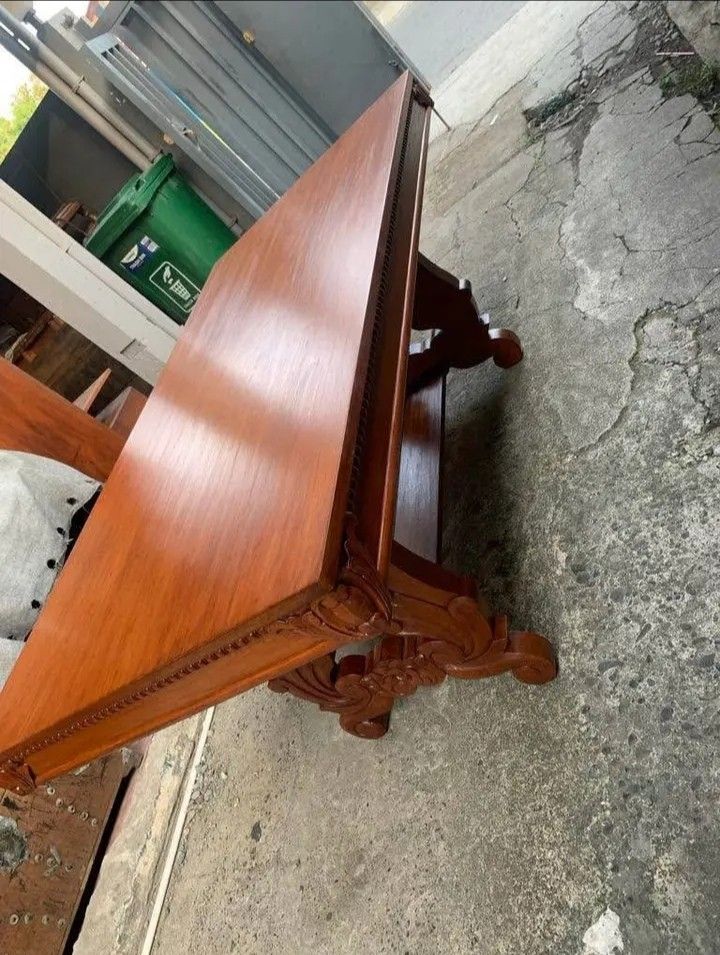 Dining table 1piece top narra (Category: Tables & Sets) located in Manila. Submitted by carmelites36250 (Listing ID 1467864237, Image 2). Description: #forsale #furniturestore Dining Table 1piece Top ❤❤❤ Solid narra wood 🎯 Fully refurbish/ varnish Deliver Pm me ☎☎☎☎ Price-24k ready to use ❤🎯🎯.