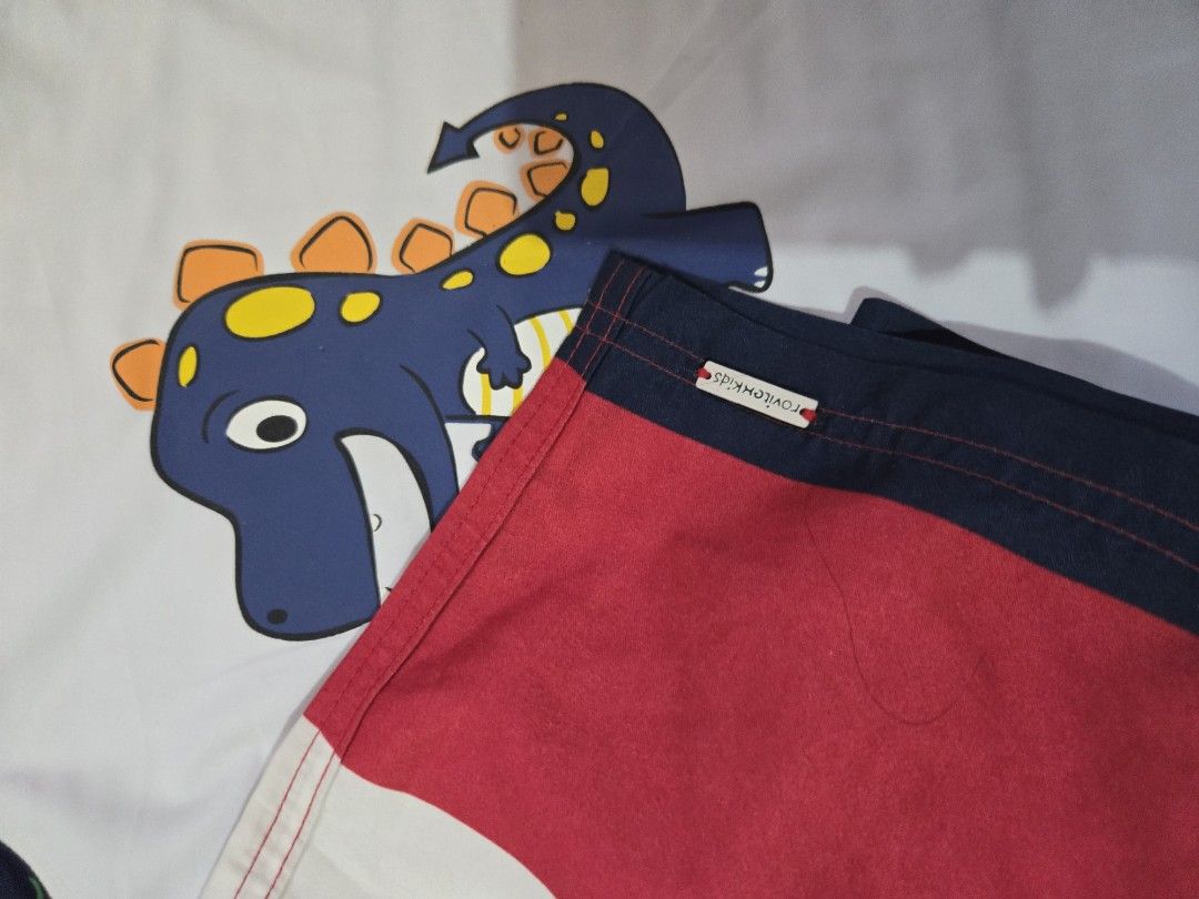 DINO Swimming Top and Imported Shorts (Category: Babies & Kids Fashion) located in Paranaque City. Submitted by houseofjacob (Listing ID 1467924005, Image 3). Description: 👕 **Fits ages 3–4 years old**, depending on your little one’s size. Short bought in US. Selling my son’s outgrown clothes, mostly purchased from malls and abroad. These clothes still have lots of love to give and are ready for their next little owners! 🥰❤️ 🎁 **A Little Love 