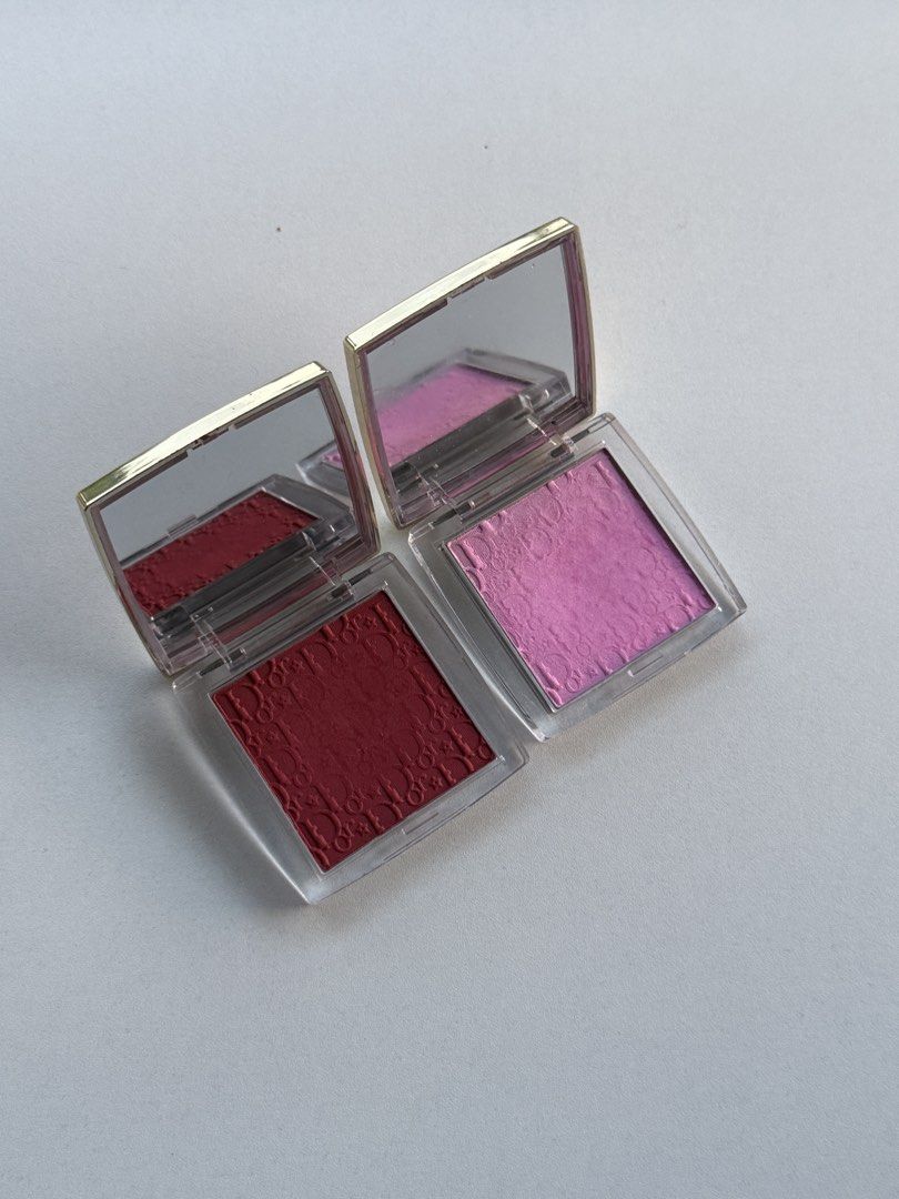 Dior Backstage Rosy Glow Blush Duo (Category: Makeup) located in Manila. Submitted by diyeena2993230 (Listing ID 1468017494, Image 2). Description: Pink- SOLD Fiery Red- Available .