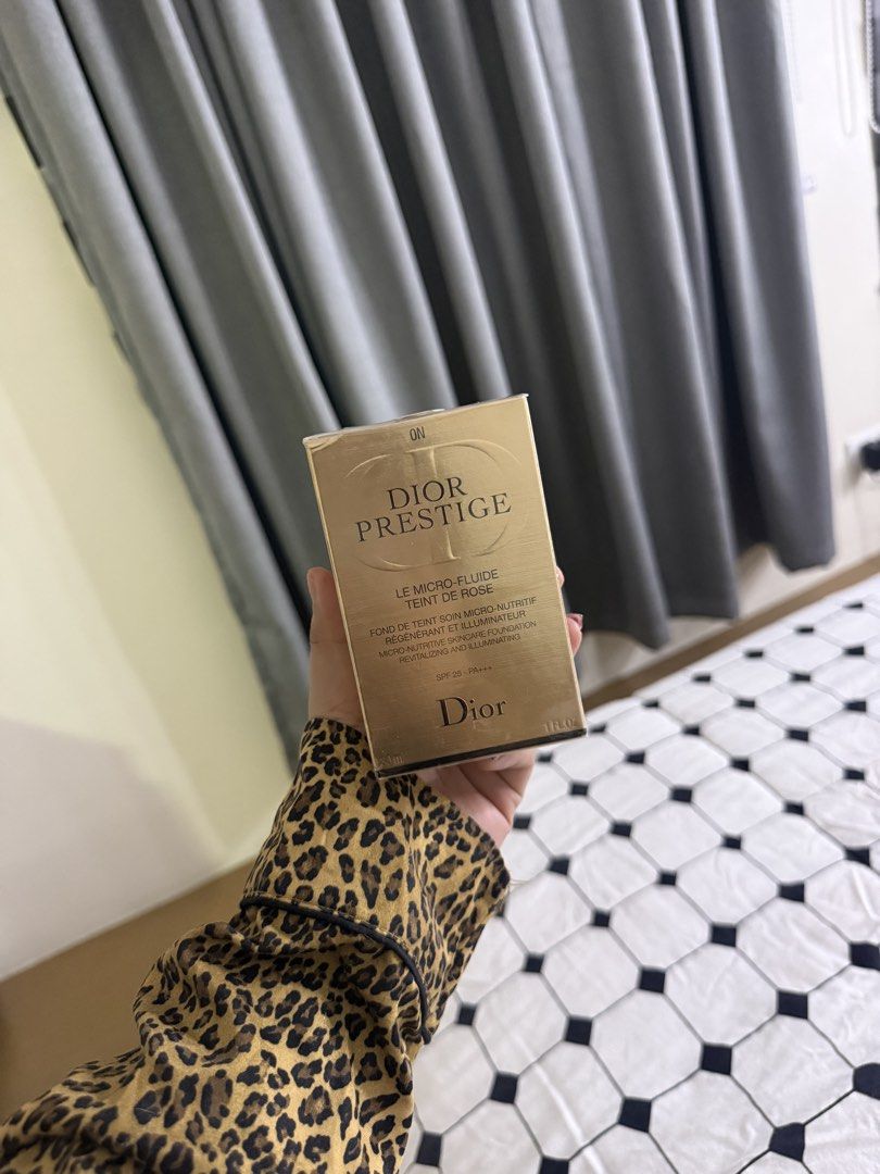 Dior Prestige Le Micro-Fluide Teint De Rose Foundation 0N (Category: Makeup) located in Manila. Submitted by diyeena2993230 (Listing ID 1468016072, Image 1). Description: - Brand: Dior Prestige Foundation - Shade: 0N Neutral - Size: 1 fluid ounce (1 fl. oz.) - Condition: Brand new, unopened in original gold box - Benefits: Micro-nutritive skincare formula with SPF 25 PA+++ - 100% authentic, perfect for a luxurious everyday glow.