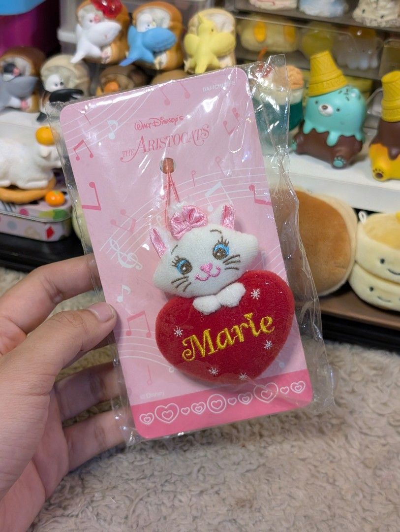 Disney Marie Cat Heart Charm (Category: Plushies & Soft Toys) located in San Pedro. Submitted by eurisilvers (Listing ID 1467981263, Image 1). Description: — shipping is via J&T Express — mop: gcash, maya, bank transfer — location: san pedro city, laguna.