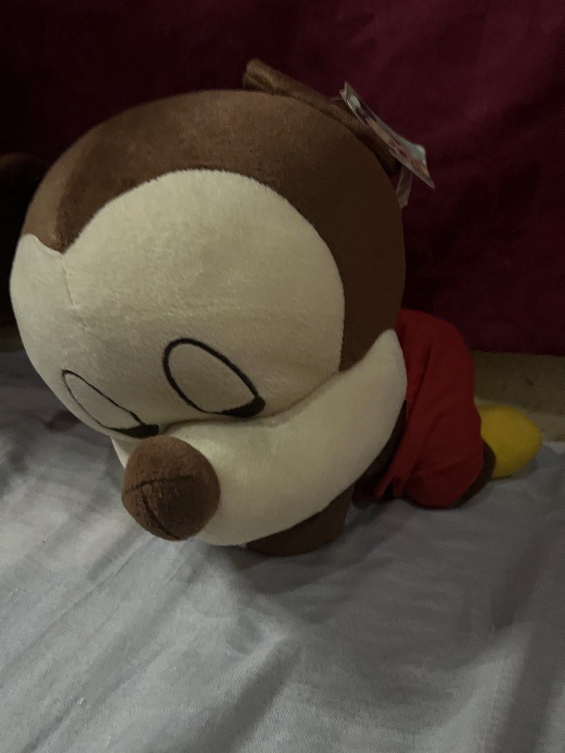 Disney Mickey Mouse lying plush toy with tags (Category: Plushies & Soft Toys) located in Bulacan. Submitted by haven_plushie_dolls.888 (Listing ID 1467959381, Image 1). Description: - Authentic Disney Mickey Mouse lying down plush toy - Super soft brown and tan fabric with iconic red shorts and yellow shoes - Original paper swing tag still attached to the ear - Official Disney tag sewn into the clothing - Perfect for collectors or as a cute gift