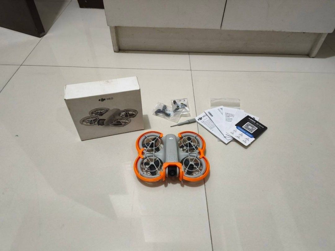 DJI Neo With Warranty (Category: Drones) located in Batangas. Submitted by batangascitywatches (Listing ID 1467954998, Image 2). Description: DJI Neo 1 • Up To 4k Ultra HD At 30 FPS • 12MP Photos • Approx 18min Flight Time • 22GB Internal Storage • Multiple Modes • Lightweight • No Issues • In Good Condition • No History Of Repairs • Under Warranty - Jan. 2027 Inclusions • Original Battery • Original Box • Original Papers & Manuals • Original Sea