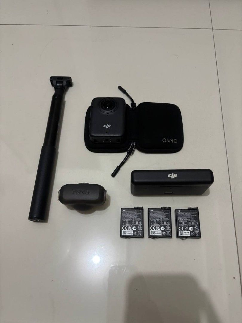 DJI Osmo 360 Adventure Combo (Category: Video Cameras) located in Batangas. Submitted by batangascitywatches (Listing ID 1467955368, Image 3). Description: DJI Osmo 360 • Up To 8k Ultra HD At 50 FPS 360° • 120MP Photos 360° • 105gb Internal Storage • With Extra SD Card Slot • Touchscreen • Waterproof • Many Available Features • Original Adventure Combo • No Issues • In Great Condition • No History Of Repairs • Under Warranty - Dec. 2026 Inclusion