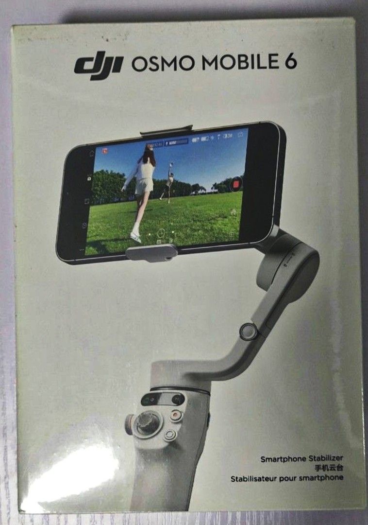 DJI Osmo Mobile 6 Smartphone Stabilizer (Category: Gimbals & Stabilizers ) located in Marikina City. Submitted by shopapao (Listing ID 1467903089, Image 1). Description: - Brand: DJI Osmo Mobile 6 smartphone stabilizer - Key Features: Built-in extension rod, intuitive controls, and advanced ActiveTrack 6.0 - Portability: Lightweight and folds up compactly for easy travel - Perfect For: Vlogging, mobile content creation, and smooth family videos D
