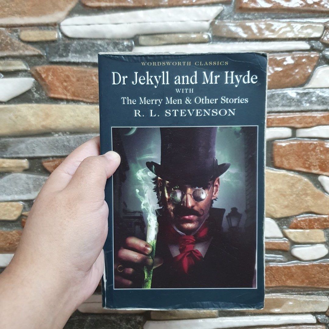 Dr Jekyll and Mr Hyde Wordsworth Classics (Category: Storybooks) located in San Pedro. Submitted by rainyydayy (Listing ID 1467935573, Image 1). Description: - Title: Dr Jekyll and Mr Hyde (includes The Merry Men and Other Stories) - Author: Robert Louis Stevenson - Publisher: Wordsworth Classics - Format: Paperback with introduction and notes by Tim Middleton - ISBN: 9781853260612 - Condition: Clean inside pages, light shelf wear on cover edges 