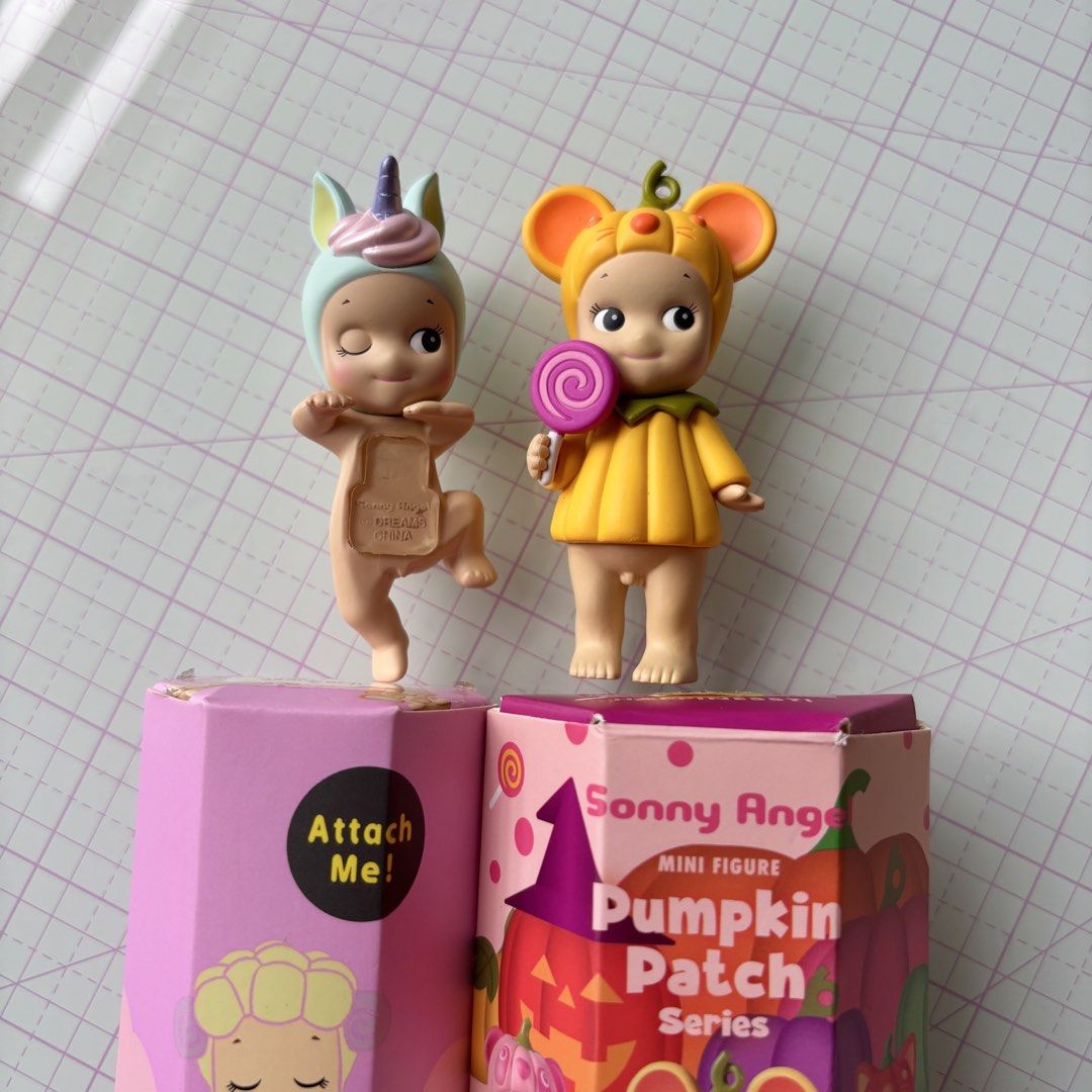 Dreaming Unicorn Hipper - Sonny Angel Set (Category: Designer & Blind Box Toys) located in Quezon City. Submitted by jellygerms (Listing ID 1455455871, Image 1). Description: Authentic Sonny Angel Figures Secret Unicorn Set • With boxes and foils • Unicorn strictly sold as part of the set ✅ Set includes: Dreaming Hipper Unicorn Secret • Unused adhesive, only opened for photos Mouse Pumpkin Patch • unsealed foil • has minimal flaws (shiny/yellowis
