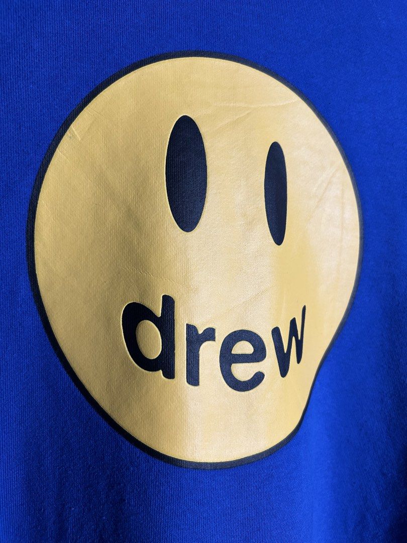 Drew House - Mascot Logo Pullover Hoodie (Category: Coats, Jackets and Outerwear) located in Tayabas. Submitted by streetdepartment (Listing ID 1468004690, Image 3). Description: Drew House - Mascot Logo Pullover Hoodie Good condition Issue: minimal fadings, stain and sign of used Size: Small oversized Measurements (inches): Width: 23.5” Length: 25.5” Dm to purchase! Note: Manage your expectations as you are dealing with secondhand items. Color m