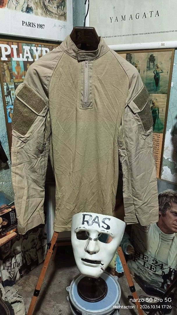 DRIFIRE FR Combat Shirt NAVAIR (Category: Activewear) located in Santo Tomas. Submitted by pickers_corner (Listing ID 1468017936, Image 1). Description: Drifire Defense DF2-7129-CS-450 FORTREX FR Combat Shirt (NAVAIR) size S-L dime 19x30 fits Medium to Large build excellent condition no issue - Authentic Drifire Fortrex FR combat shirt in khaki - Made in USA with moisture-wicking Drirelease fabric - Flame-resistant tactical gear with quarter-zip 