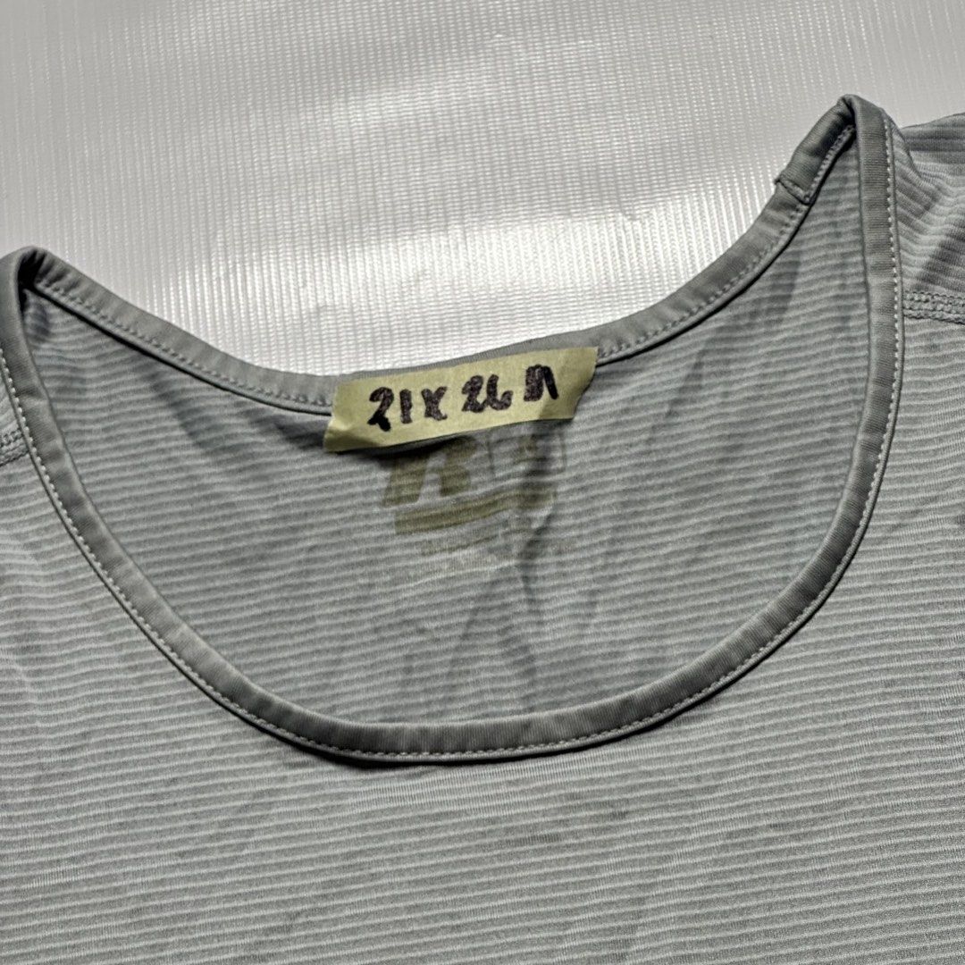 Dri-Power 360 Grey Striped Athletic Tank Top (Category: Tshirts & Polo Shirts ) located in Gapan. Submitted by rasthriftshop17 (Listing ID 1468003483, Image 2). Description: RUSSELL Tanktops Size on tag: M Dimes: 21 x 26 Condition: Excellent Color rate: 9.9/10 Issue: None.
