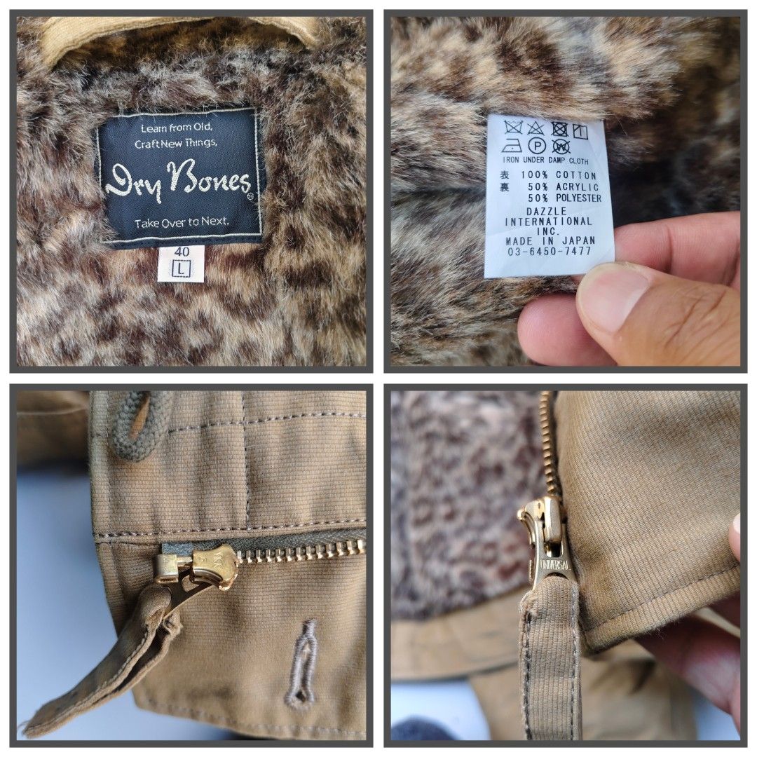Dry bones N-1 deck jacket (made in Japan) (Category: Coats, Jackets and Outerwear) located in Baguio. Submitted by archival_thrifted.ph. (Listing ID 1467909982, Image 2). Description: FOR SALE‼️ .DRY BONES N-1 LEATHER COMBINATION DECK JACKET .MADE IN JAPAN 🇯🇵 .EXCELLENT CONDITION .SIZE 40 ON TAG .RETAIL PRICE 65,890 YEN-26,175 PHP .SELLING FOR ONLY 4800 PLUS SF .❌❌ COP/COD .MOP GCASH .COURIER J&T .BAGUIO AREA .DM FOR SURE BUYER TY.