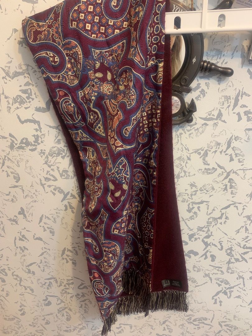 Dunhill cashmere scarf shawl (Category: Luxury Accessories) located in Dasmarinas. Submitted by fameandfad (Listing ID 1468045764, Image 2). Description: Original Dunhill. Once used. In pristine condition. 💯 cashmere Bought in Duty free Fiesta Mall.
