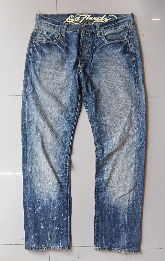 Ed hardy (Category: Jeans) located in Santo Tomas. Submitted by teofilo-thrifted (Listing ID 1467965361, Image 3). Description: edhardy excellent conditiin size 31-32 haba 38 hem 7inches price 1500 free shipping po.