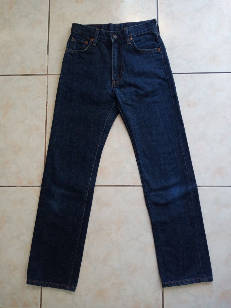 Edwin J503ZZ Dark Wash Denim Jeans (Category: Jeans) located in Bulacan. Submitted by roomarchive (Listing ID 1467882198, Image 1). Description: - Brand: Edwin - Model: J503ZZ - Wash: Dark indigo - Size: Waist 24, Length 27 - Fit: Straight leg - Material: Solid quality denim.