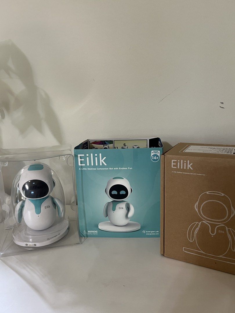 Eilik Robot Intelligent Emotional Voice (Category: Interactive Toys) located in Pasig City. Submitted by barambee (Listing ID 1467914060, Image 2). Description: It’s brand new. I only took it out of the box to charge it and check if everything was working properly. All original accessories and components are included. Purchased in Korea..