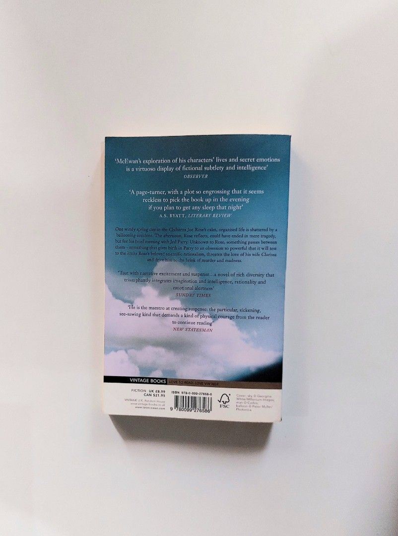 Enduring Love by Ian McEwan (Category: Storybooks) located in Tanauan. Submitted by solanathriftph (Listing ID 1467949365, Image 2). Description: 📚 major bookshelf clean out / clearance sale ~ — RFS: decluttering my bookshelves and switching to digital books — MOP: Gcash | fast shipping *feel free to send a message if you wish to negotiate the price :).