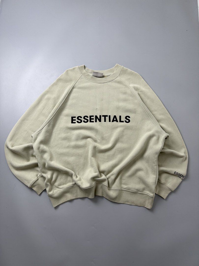 Essentials pull over jacket (Category: Coats, Jackets and Outerwear) located in Pila. Submitted by villanueva80826 (Listing ID 1467977410, Image 1). Description: Essentials pull over Size:free size •Width:29 •Length:30 •Condition:9/10 •Color rate:9/10 Mine:480 +Shipping fee Issue:sign of usage like pinhole scratch stain Still in good condition Still wearable .