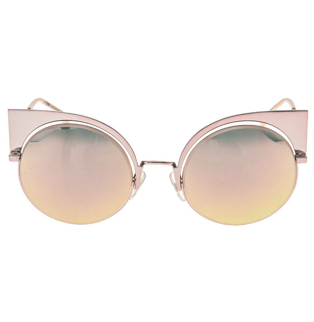 Fendi EyeShine cat-eye sunglasses (Category: Sunglasses & Eyewear) located in Quezon City. Submitted by rose.g (Listing ID 1467896009, Image 3). Description: Brand New Fendi EyeShine cat-eye sunglasses Color Code: Pink Mirror / Rose Gold Complete set 📍Katipunan QC.