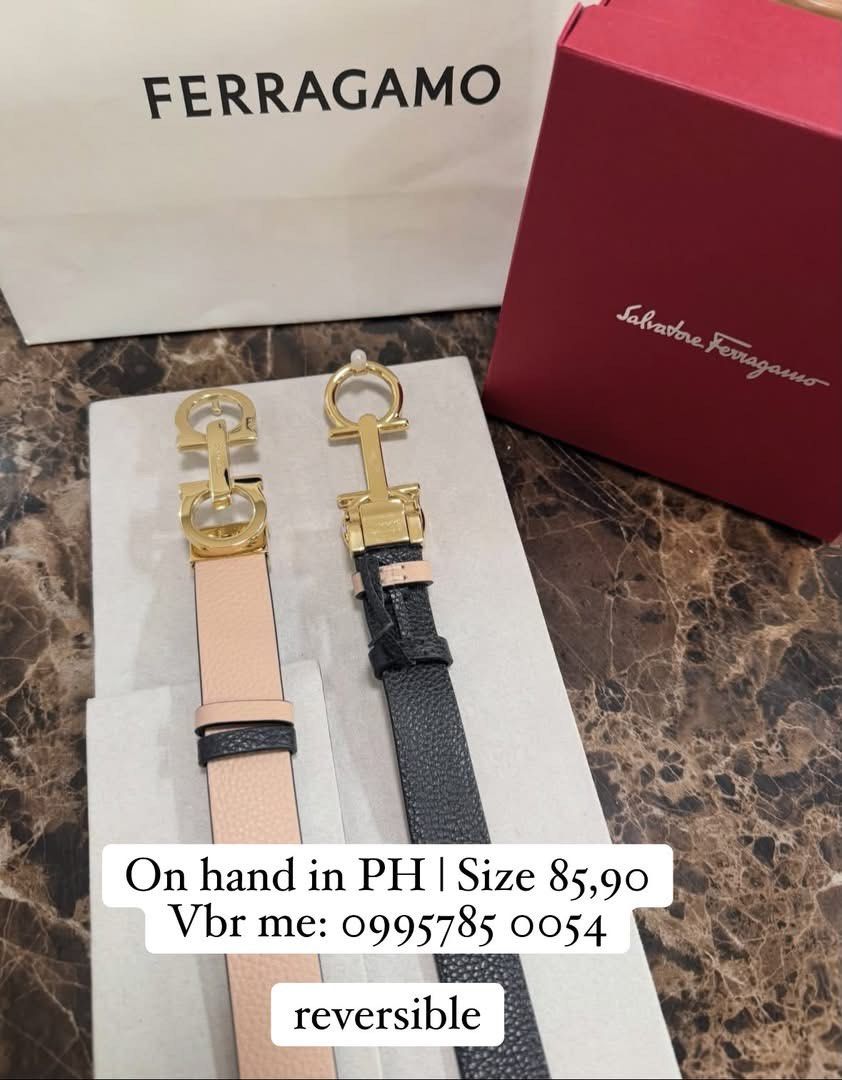 Ferragamo Reversible Belt (Category: Belts) located in Manila. Submitted by deiclacio_ (Listing ID 1467847721, Image 1). Description: On hand in PH Vbr: 0885785 0054.