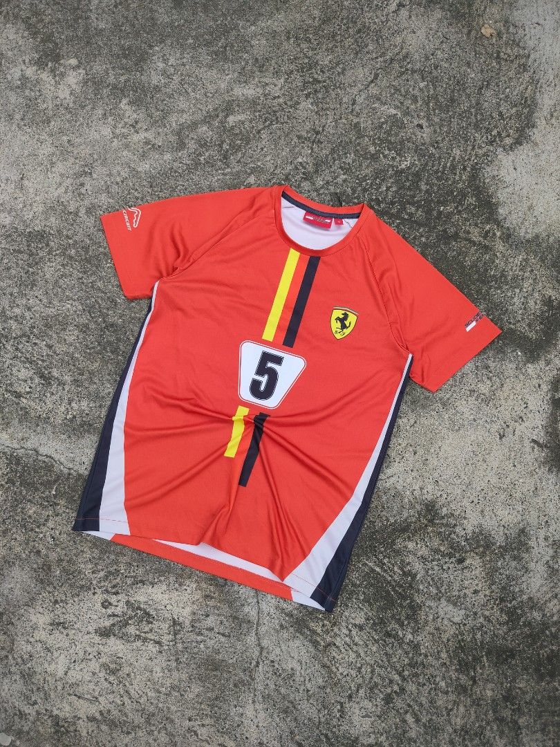 Ferrari Jersey (Category: Activewear) located in Midsayap. Submitted by rogeandrei29987 (Listing ID 1468030721, Image 2). Description: 📌Ferrari Jersey •M on tag •19x27.5 •10/10 cr •No issue/As New MOP: Gcash Courier✈️: Flash Express Unli vouch/Vc with item Loc: Parang, Maguindanao❤️.