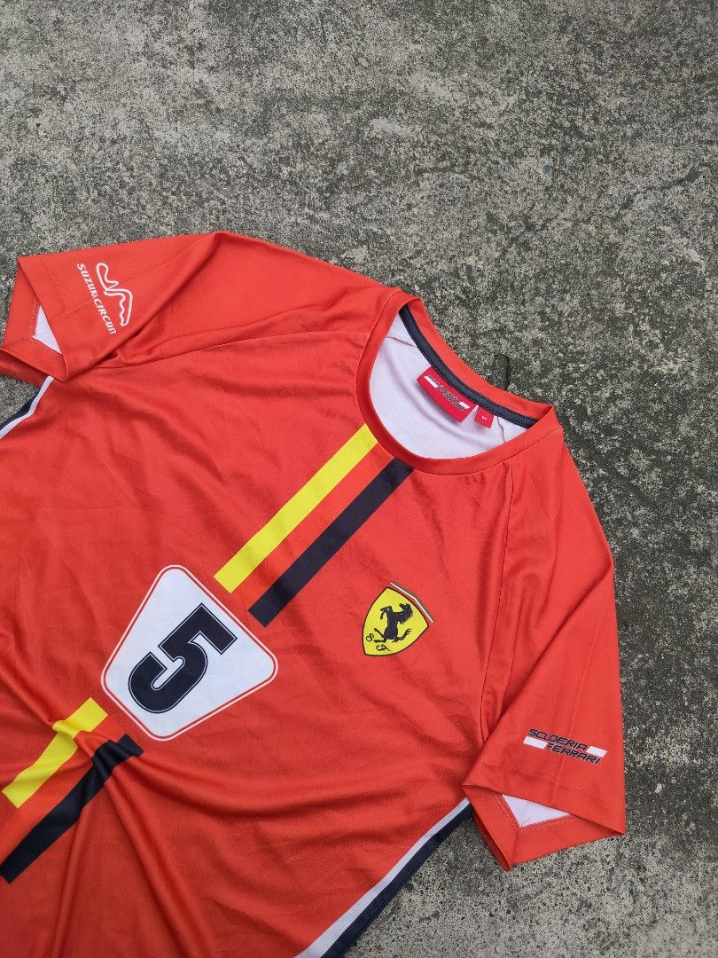 Ferrari Jersey (Category: Activewear) located in Midsayap. Submitted by rogeandrei29987 (Listing ID 1468030721, Image 3). Description: 📌Ferrari Jersey •M on tag •19x27.5 •10/10 cr •No issue/As New MOP: Gcash Courier✈️: Flash Express Unli vouch/Vc with item Loc: Parang, Maguindanao❤️.