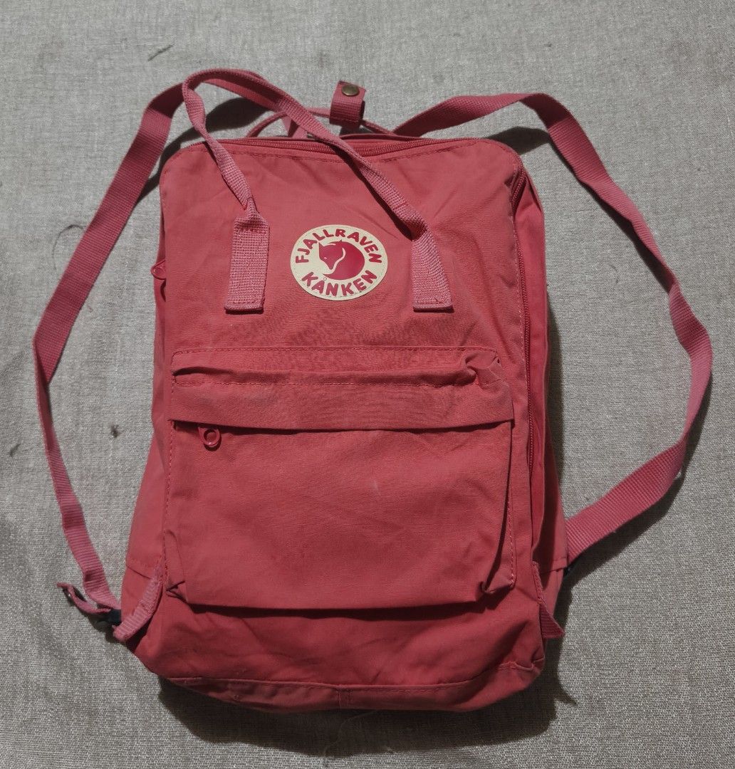 FJALLRAVEN KANKEN PINK BACKPACK (Category: Backpacks) located in General Santos City (Dadiangas). Submitted by prins_thrifts101 (Listing ID 1467939029, Image 1). Description: ‎This item was Thrifted!! ‎•Dimes In inches (17-18x12) ‎•Color rate 9.8/10 ‎•Excellent Condition ‎•Issue: minimal hole last pic ‎ ‎Unli vouch unli vc with item ‎Payment first Jnt or Cod LBC ‎+SF ‎LOCATION: General Santos City, Mindanao, 9500 ‎ ‎📍 DISCLAIMER : I'am not assoc