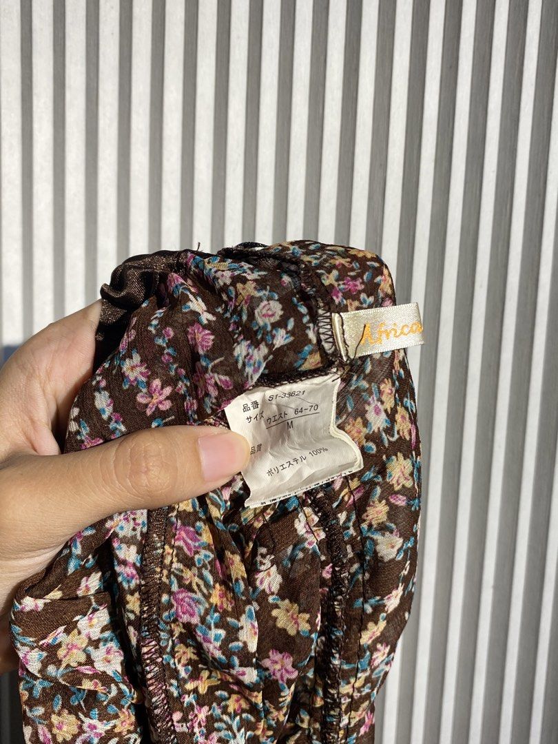 Floral Sheer Mini Skirt (Category: Skirts) located in Bocaue. Submitted by jintanthrift (Listing ID 1468001762, Image 2). Description: Japanese brand . . . random tags: y2k, whimsy, cottagecore.