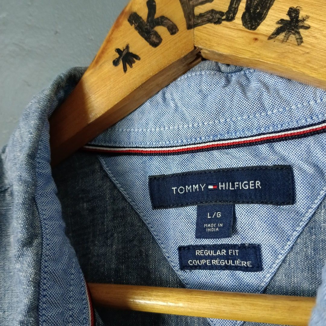 For Men (Category: Tshirts & Polo Shirts ) located in Bacolod City. Submitted by drop.ph (Listing ID 1467920915, Image 3). Description: Tommy Hilfiger - Linen Blend Authentic *Size L fits M - 20x28, 29 Back *Excellent *No Flaws *Price: 880php *Add SF if outside Bacolod City .