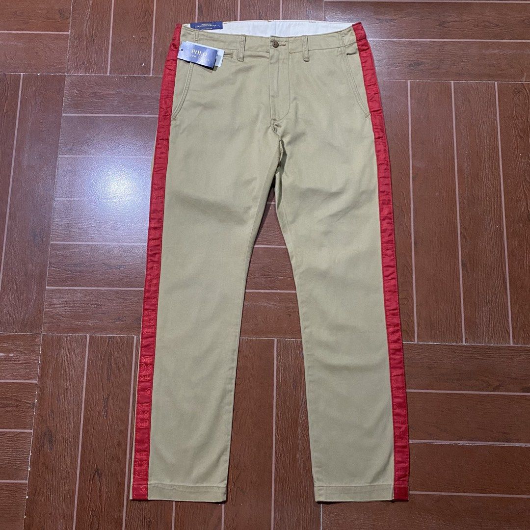 For sale (Category: Jeans) located in Baliuag. Submitted by thriftpuff (Listing ID 1467872275, Image 2). Description: Polo Clot Royale Stripe Chino Pants Size 32 Brand new Price: 3,000 free shipping Direct message if you’re interested 📩📩📩.
