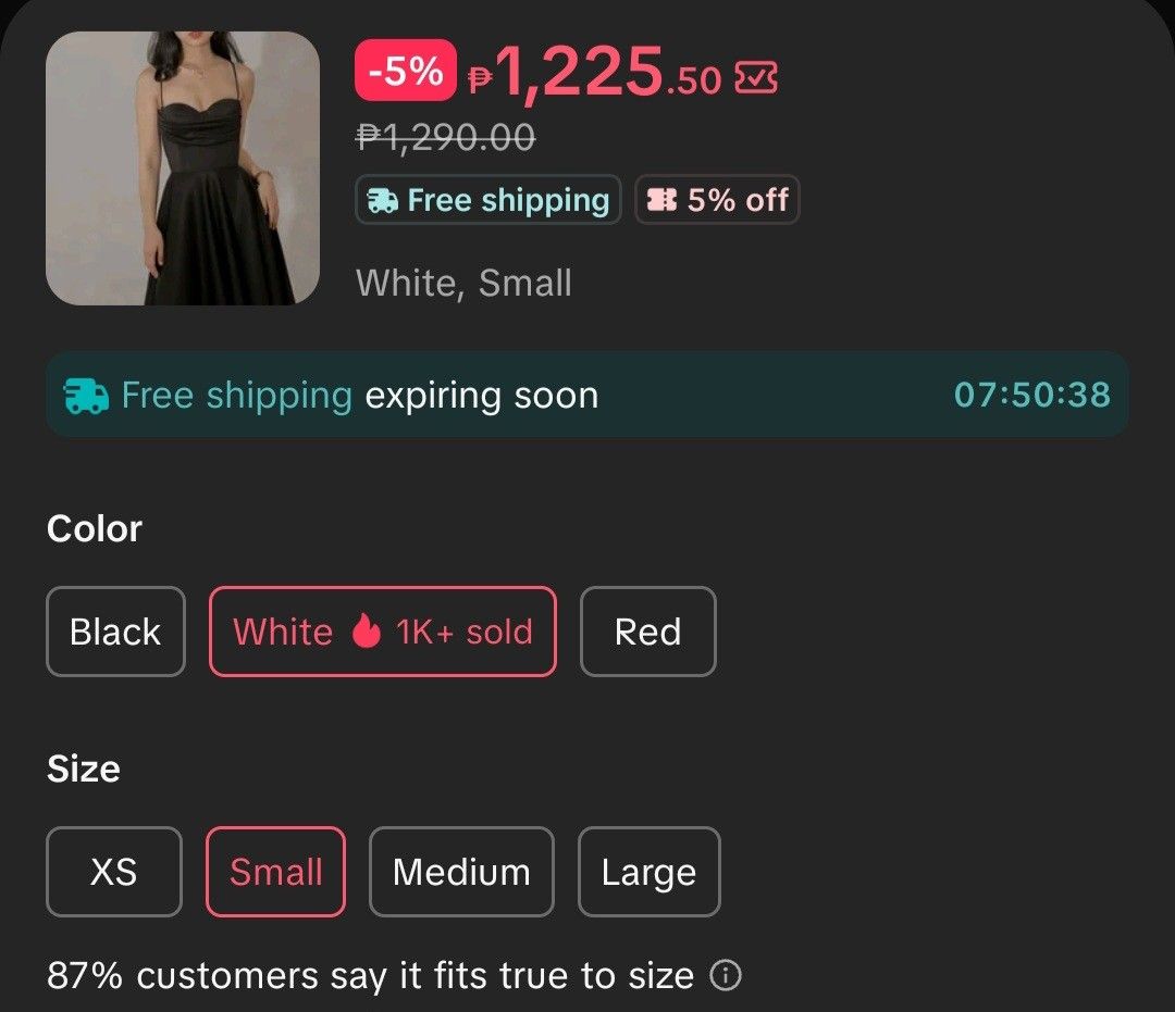 Formal Dress (Category: Dresses) located in Manila. Submitted by raven.maui (Listing ID 1467876967, Image 2). Description: white formal dress (padded) used once (grad).