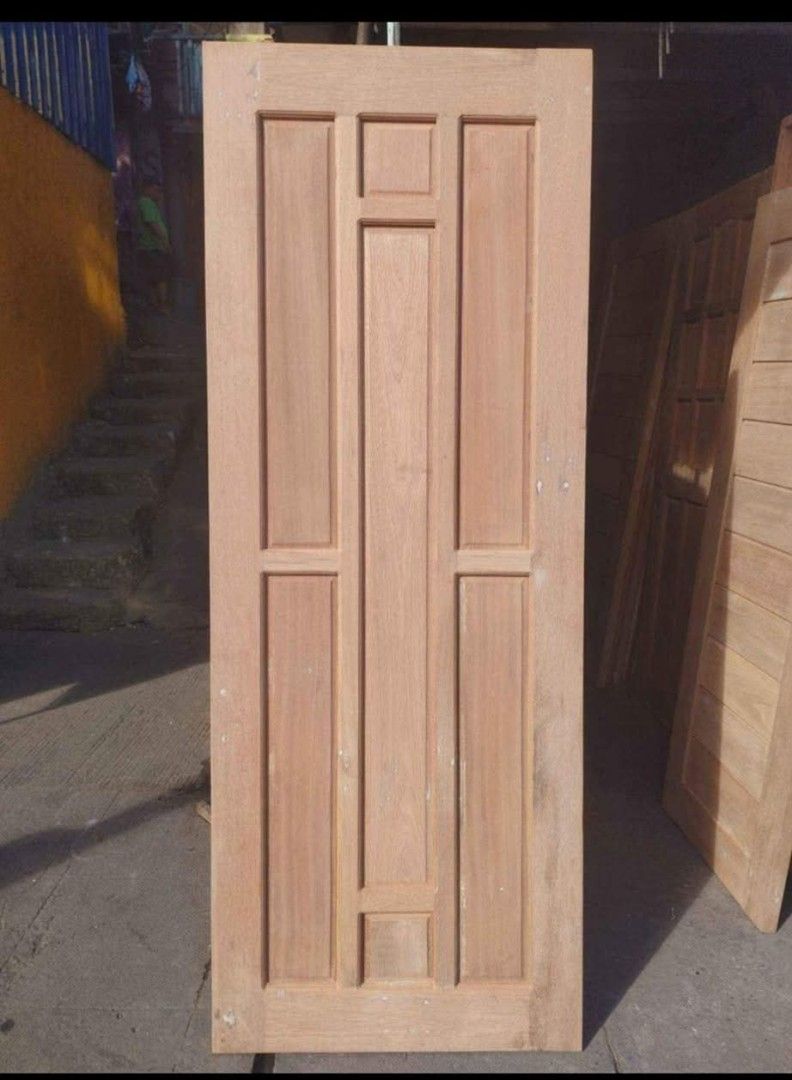 FRENCH DOOR / FLUSHDOOR W/ VIEWING GLASS (Category: Locks, Doors & Gates) located in Quezon City. Submitted by anglerose070187 (Listing ID 1467913331, Image 3). Description: - Handmade solid wooden doors for interior or exterior use - Available designs: multi-pane glass panel, geometric routed groove, and raised panel styles - Unfinished wood - ready for your choice of paint or stain - Solid and sturdy build quality - Sold individually or as a se