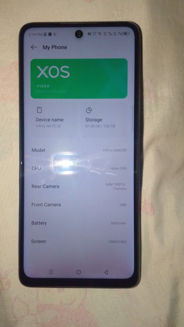 FS INFINIX NOTE 30 (Category: Android Others) located in Rizal. Submitted by ishzurc20 (Listing ID 1467935015, Image 1). Description: FS: INFINIX NOTE 30 PLEASE DO SEE SPECS AT THE PICTURE. PM! PM! PM! .