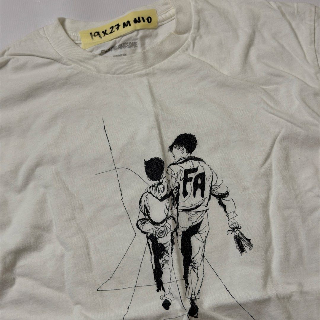 Fucking Awesome Graphic White T-Shirt Medium (Category: Tshirts & Polo Shirts ) located in Gapan. Submitted by rasthriftshop17 (Listing ID 1467994270, Image 2). Description: Size on tag: M Dimes: 19 x 27 Condition: Excellent Color rate: 9/10 Issue: None.