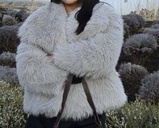 fur jacket (Category: Coats, Jackets and Outerwear) located in Manila. Submitted by shopaholic8008 (Listing ID 1467883131, Image 2). Description: -fur gray jacket - best fit l-xl -fall / winter .