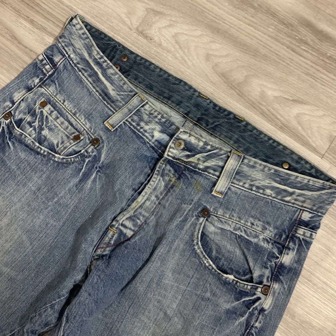 G star raw denim (Category: Jeans) located in Cavite. Submitted by yobubsss (Listing ID 1468052144, Image 3). Description: Size XxL 36w 41L 10leg op Good condition Issue Tattered hem yellow stain .