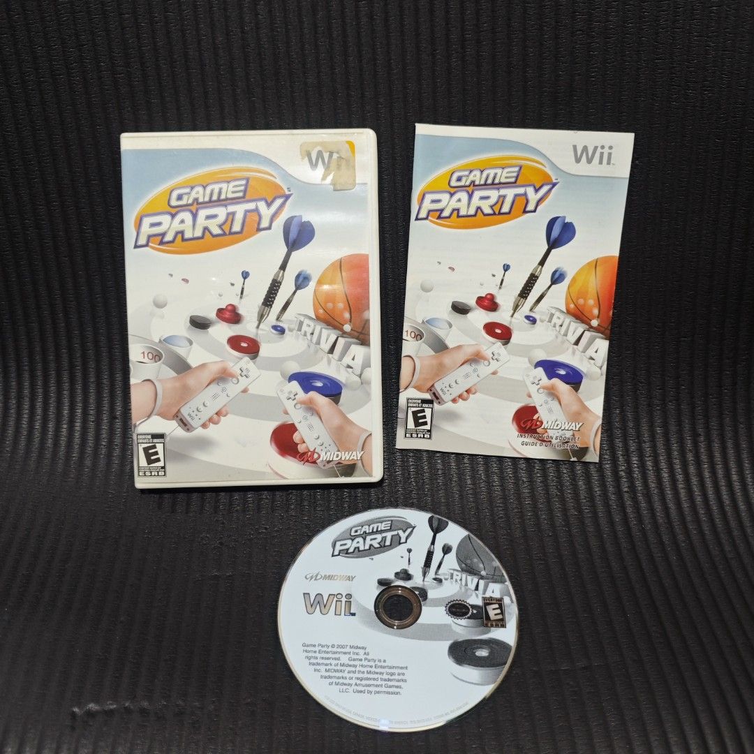 Game Party Wii Game (US) (Category: Nintendo) located in Quezon City. Submitted by shopme_gadget30 (Listing ID 1468025675, Image 1). Description: kindly read the details first for sale fixed price good condition tested and working with Case and disc game with manual compatible to Nintendo Wii or Wii U USA Region qc area meet up: sm north shipping fee must shoulder by the buyer via lalamove or grab payment: bdo/gcash happy gaming everyone.