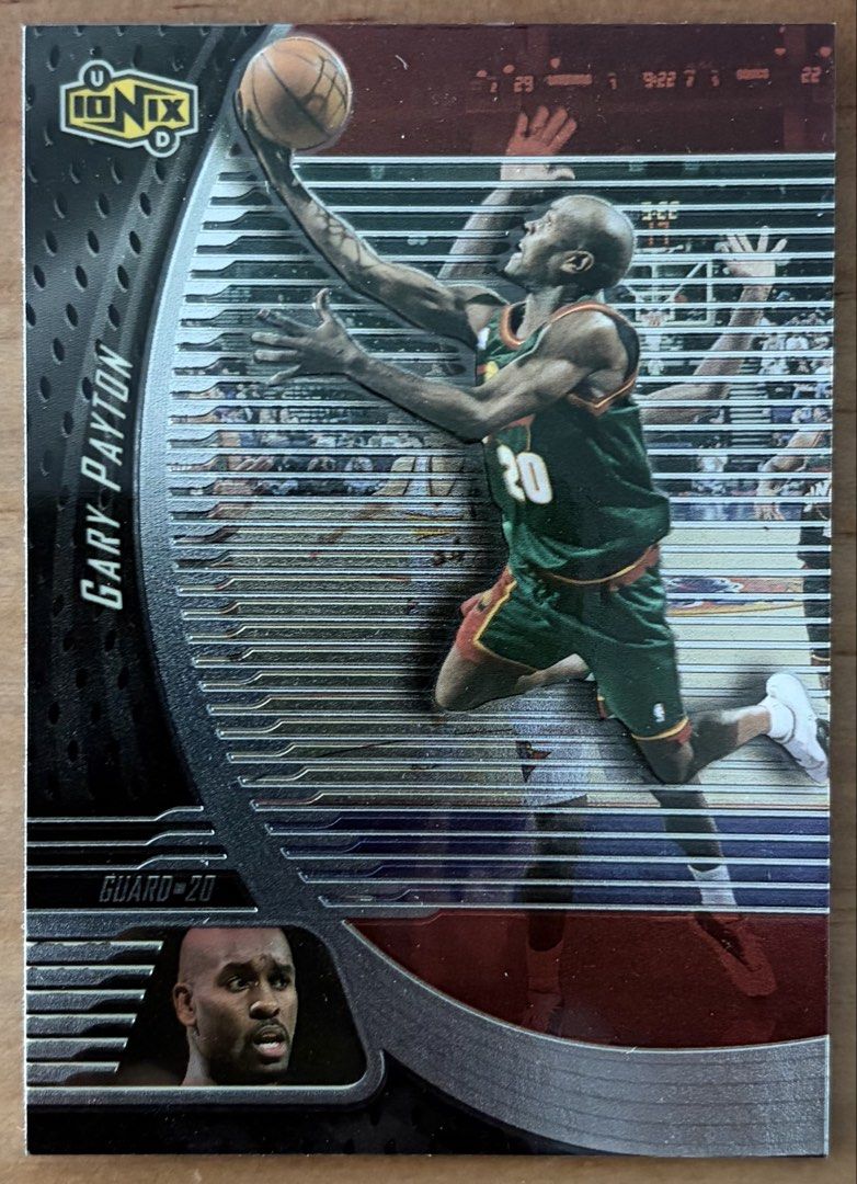Gary Payton | NBA Cards ~ Ionix '99 (Category: Raw Singles) located in Makati City. Submitted by cardlab (Listing ID 1468026724, Image 1). Description: Items are 💯 authentic/original/legit. About The Card: • 1997 - 1998 SkyBox • Card No. 20 • Z Force FOR: • Cards ₱99 and below with Card Sleeves • Cards ₱100 and up with Used Toploader • ₱10 for Bnew Tops Packaging (If Shipping): ✔️ Plastic cover ✔️ Cardboard ✔️ Bubble wrap NOTE: • Cards are raw •