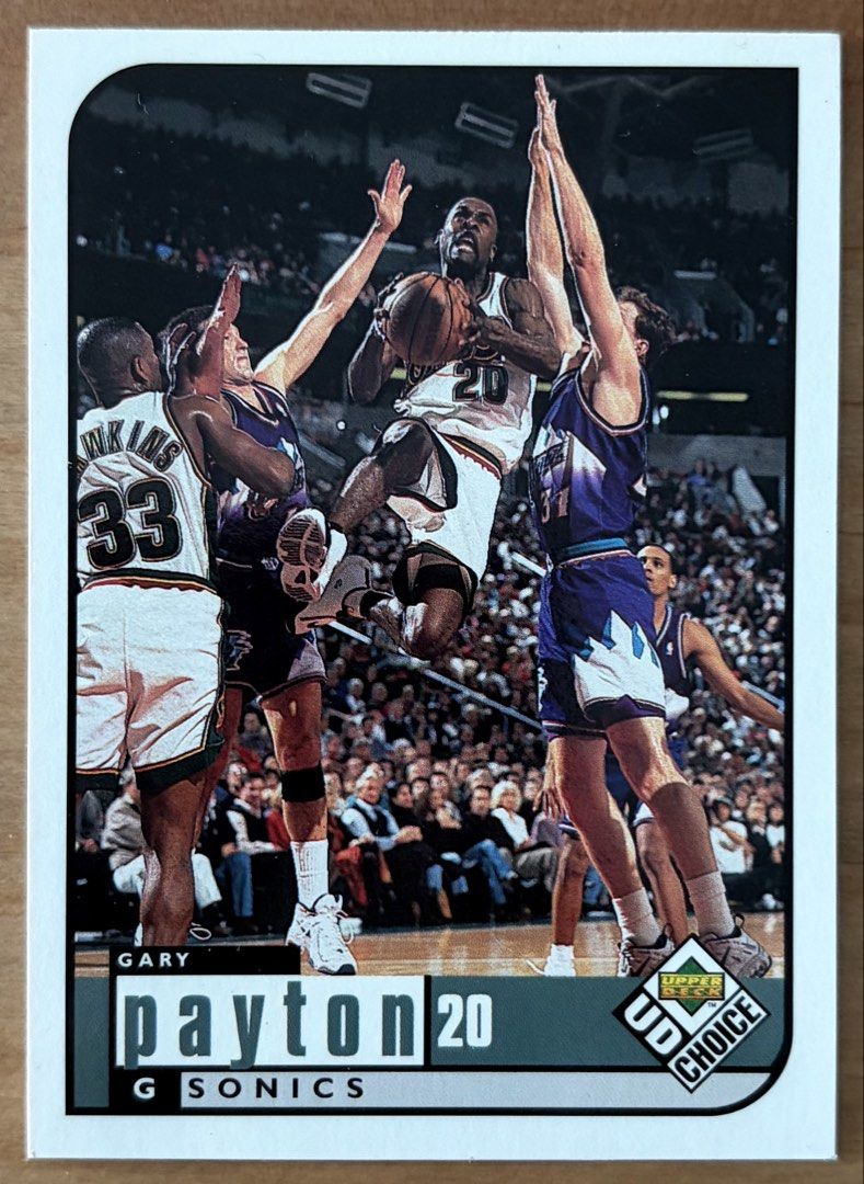 Gary Payton | NBA Cards ~ UD Choice '97 - '98 (Category: Raw Singles) located in Makati City. Submitted by cardlab (Listing ID 1468055761, Image 1). Description: Items are 💯 authentic/original/legit. About The Card: • 1997 - 1998 Upper Deck • Card No. 135 • UD Choice FOR: • Cards ₱99 and below with Card Sleeves • Cards ₱100 and up with Used Toploader • ₱10 for Bnew Tops Packaging (If Shipping): ✔️ Plastic cover ✔️ Cardboard ✔️ Bubble wrap NOTE: 