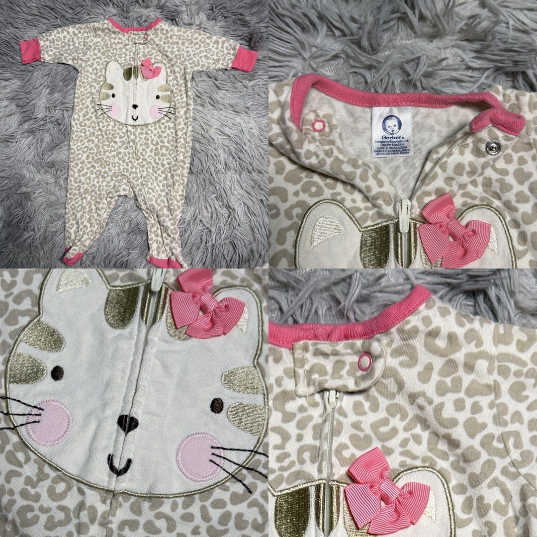 Gerber Zip Frogsuit 0-3months/Newborn (Category: Babies & Kids Fashion) located in Valenzuela. Submitted by itshanaaaaa_ (Listing ID 1467930751, Image 1). Description: Gerber ♡ Zip Frogsuit CODE: TMH022 SIZE: 0-3m/Newborn CONDITION: EUC ₱99 MINE + CODE ♡ — Once yours, please fill out the order form to proceed. — NO CANCELLATION once claimed. — PAYMENT FIRST • NO COD.