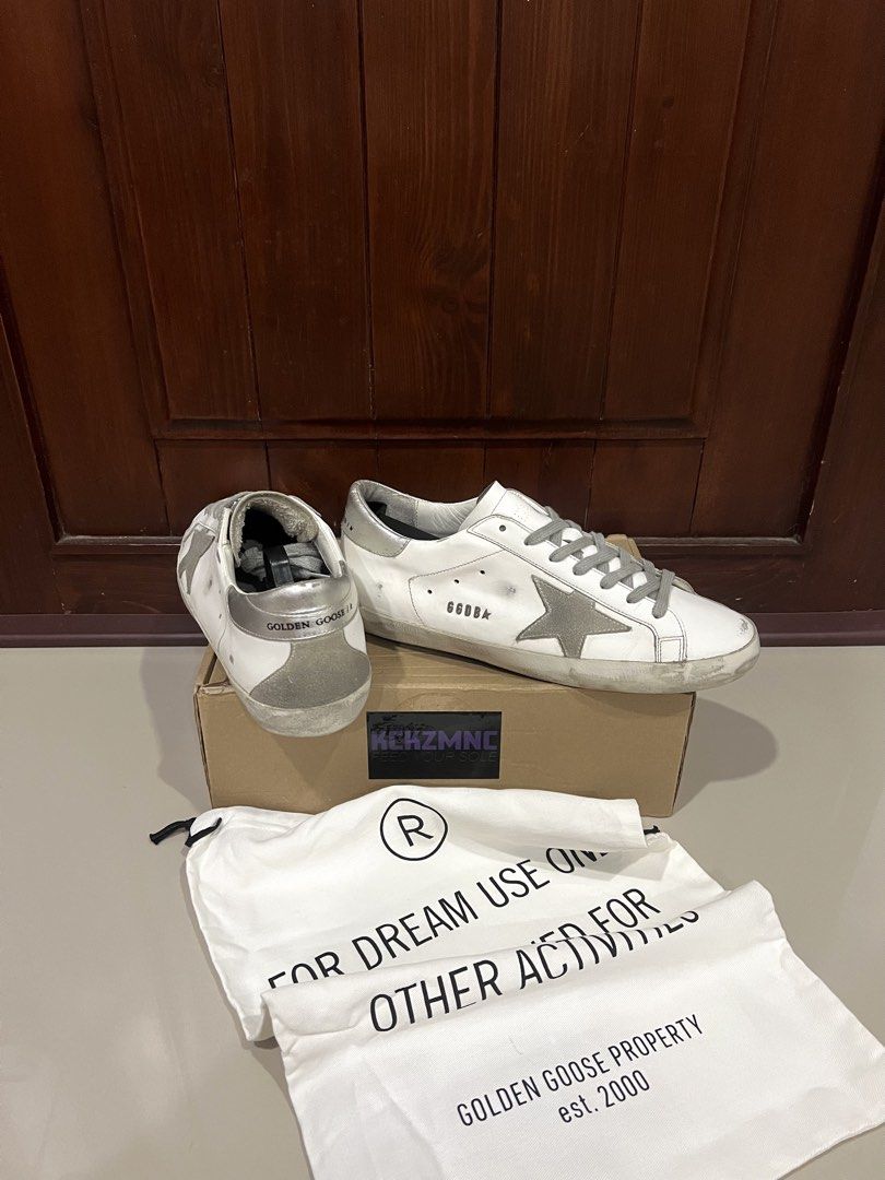 GGDB CLASSIC METAL LOGO WHITE SILVER TAB (Category: Sneakers & Footwear) located in Cebu City. Submitted by kckzmnc (Listing ID 1467942864, Image 1). Description: BEST SELLER COLORWAY‼️ GGDB CLASSIC METAL LOGO WHITE SILVER TAB SIZE 41 ON TAG IN PRISTINE CONDITION IT COMES WITH OG DUST BAG.
