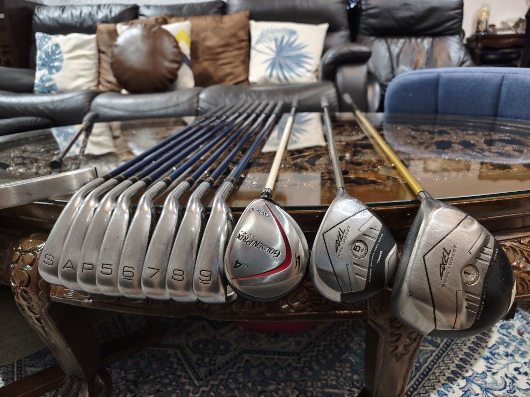 Golf Tsuruya Axel Set (Category: Other Sports Equipment and Supplies) located in Paranaque City. Submitted by manilagolfmarket (Listing ID 1468005123, Image 2). Description: For Sale Tsuruya Axel Japan Set. °Tsuruya Axel graphite shaf clubs and bag included for only 13.8k in good condition. Pick up Bf Paranaque free shipping within MM.